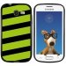 TPU1S7390BANDEVERT - Coque Souple en gel noir pour Galaxy Trend Lite avec impression Motifs bandes vertes