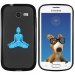 TPU1S7390BOUDDHABLEU - Coque Souple en gel noir pour Galaxy Trend Lite avec impression Motifs bouddha bleu