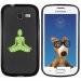 TPU1S7390BOUDDHAVERT - Coque Souple en gel noir pour Galaxy Trend Lite avec impression Motifs bouddha vert
