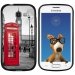 TPU1S7390CABINEUK - Coque Souple en gel noir pour Galaxy Trend Lite avec impression Motifs cabine téléphonique UK roug