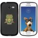 TPU1S7390CHOUETTE - Coque Souple en gel noir pour Galaxy Trend Lite avec impression Motifs chouette psychédélique