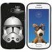 TPU1S7390CLONE - Coque Souple en gel noir pour Galaxy Trend Lite avec impression Motifs clone et vaisseau spatial