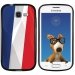 TPU1S7390DRAPFRANCE - Coque Souple en gel noir pour Galaxy Trend Lite avec impression Motifs drapeau de la France