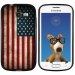 TPU1S7390DRAPUSAVINTAGE - Coque Souple en gel noir pour Galaxy Trend Lite avec impression Motifs drapeau USA vintage