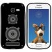 TPU1S7390ENCEINTE - Coque Souple en gel noir pour Galaxy Trend Lite avec impression Motifs enceinte
