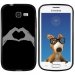 TPU1S7390MAINCOEUR - Coque Souple en gel noir pour Galaxy Trend Lite avec impression Motifs mains en forme de coeur