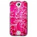 TPU1Z320ARABESQUEFUSHIA - Coque souple pour Acer Liquid Z320 avec impression Motifs arabesque fushia