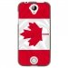 TPU1Z320DRAPCANADA - Coque souple pour Acer Liquid Z320 avec impression Motifs drapeau du Canada