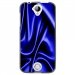 TPU1Z320SOIEBLEU - Coque souple pour Acer Liquid Z320 avec impression Motifs soie drapée bleu