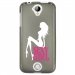 TPU1Z330SEXYGIRLBLANC - Coque souple pour Acer Liquid Z330 avec impression Motifs Sexy Girl blanche
