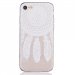 TPUIP7-DREAMCATCHERBLANC - Coque souple motif dreamcatcher pour iPhone 7 collection Lady-Soft