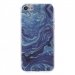 TPUIP7-MARBREBLEU - Coque iPhone 7 souple avec motif marbre bleu