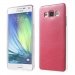 TPULEATHERROUGEGALA5 - Coque Souple minigel coloris rouge mat aspect cuir pour Galaxy A5 SM-A500