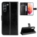 WALLET-S21FE - Etui Galaxy-S21 FE logements carte fonction stand coloris noir