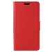 WALLET-SUNNY2ROUGE - Etui Wiko Sunny-2 rabat latéral rouge type portefeuille avec logements cartes