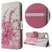 WALLET01IP7 - Etui type portefeuille fleurs pour iPhone 7 rabat latéral articulé fonction stand