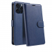 WALLETIP15PMXBLEU - Etui portefeuille iPhone 15 PRO MAX coloris BLEU rabat latéral articulé fonction stand