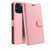 WALLETIP15PROROSE - Etui portefeuille iPhone 15 PRO coloris ROSE rabat latéral articulé fonction stand