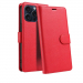 WALLETIP15PROROUGE - Etui portefeuille iPhone 15 PRO coloris ROUGE rabat latéral articulé fonction stand
