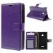 WALLETLUMIA435VIOLET - Etui type portefeuille violet pour Microsoft Lumia 435 rabat latéral articulé fonction 