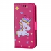 WALLICO-IP8FUSHIA - Housse Etui iPhone 8 Licorne avec strass et paillettes coloris fushia
