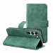 WALLTENDER-S23PLUSVERT - Etui type portefeuille Galaxy S23+ vert avec rabat latéral fonction stand