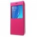 WALVIEWGALJ510FUSHIA - Etui Galaxy J5-2016 avec rabat latéral à fenêtre fushia