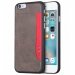 XLEVELVINTCARIDP655GRIS - Coque souple XLevel Vintage Card pour iPhone 6s Plus coloris gris