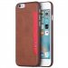 XLEVELVINTCARIDP655MAR - Coque souple XLevel Vintage Card pour iPhone 6s Plus coloris marron