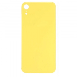 Vitre arrière (dos) iPhone XR coloris jaune en verre