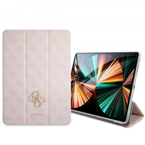 Etui Guess pour iPad Pro 12.9 (2020/2021)coloris rose logo 4G