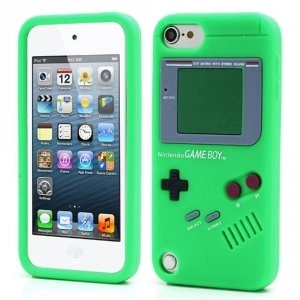 Coque souple vert aspect Game Boy pour iPod Touch 5