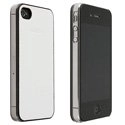 89600_IP4S - Coque arrière Krusell Donso Aspect Cuir blanc iPhone 4 S