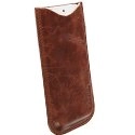 HKRUTUMBA_LBROWN - Etui Krusell TUMBA Large cuir vintage marron iPhone 5