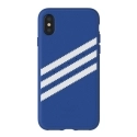 ADIDAS-BANDBLEUIPX - Coque iPhone X Adidas Originals Gazelle 3 bandes coloris bleu