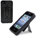 AIP4COVBG - Coque Body Glove Snap-On Noire pour iPhone 4S/S avec clip ceinture et  Béquille Stand