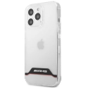 AMHCP13LTCBR - Coque AMG iPhone 13 Pro transparente avec logo AMG ligne rouge