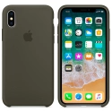APPLE-MR552ZM - Coque officielle Apple iPhone X/Xs silicone dark olive
