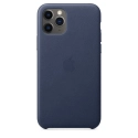 APPLEIP11-MWYG2ZM - Coque officielle Apple iPhone 11 en cuir coloris Midnight Blue