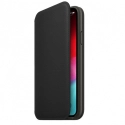 APPLEIPXS-MRWW2ZMA - Etui cuir officielle Apple iPhone X/Xs rabat latéral coloris noir