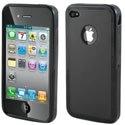 BIMATIP4NO - Housse bimatière noire Apple iPhone 4