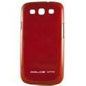 DVBKGLOSSYS3-ROUGE - DV0913 Coque rigide rouge ultra Glossy pour Samsung Galaxy S3 i9300