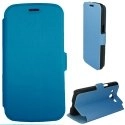 BOOKCORE4GTURQUOISE - Etui Stand à rabat latéral coloris turquoise pour Galaxy Core 4G SM-G386F