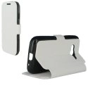BOOKG318BLANC - Etui Stand à rabat latéral pour Galaxy Trend 2 Lite SM-G318h coloris blanc