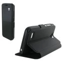 BOOKVIEWY5NOIR - Etui Stand à rabat latéral avec fenêtre coloris noir pour Huawei Y5