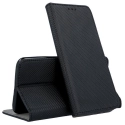 BOOKX-IP12MININOIR - Etui iPhone 12 Mini rabat latéral fonction stand coloris noir