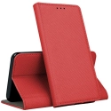 BOOKX-IP12MINIROUGE - Etui iPhone 12 Mini rabat latéral fonction stand coloris rouge
