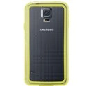 BUMPS5CRYSJAUNE - Bumper de protection pour Galaxy S5 jaune et transparent