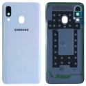 CACHE-A40BLANC - Face arrière vitre du dos Samsung Galaxy A4 coloris blanc