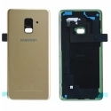 CACHE-A82018GOLD - Dos Samsung Galaxy A8 2018 en verre coloris gold
